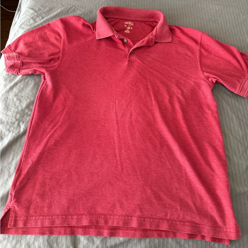 RedHead Classic Red Polo Shirt for men size Large faded 90’s look